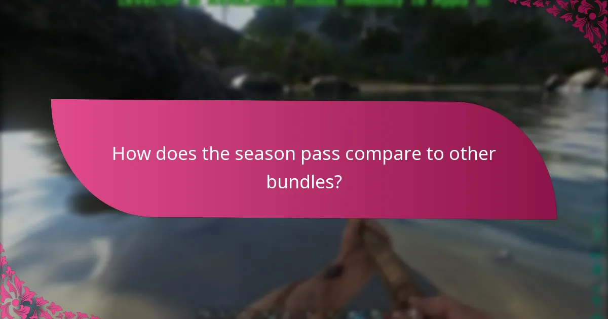 How does the season pass compare to other bundles?