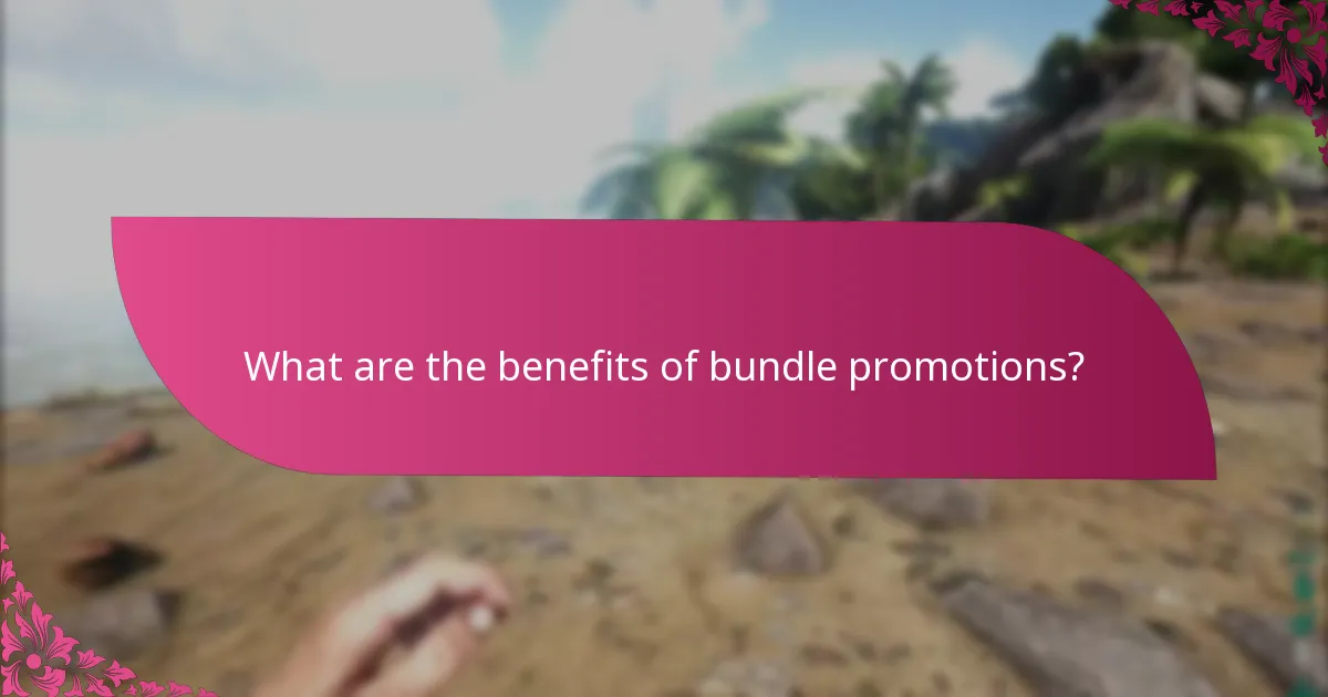 What are the benefits of bundle promotions?